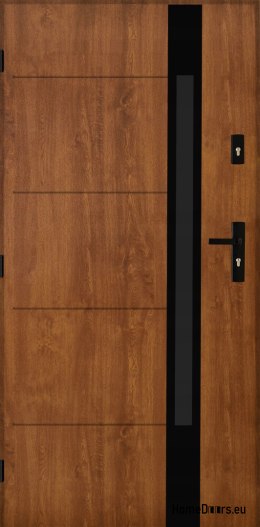 Drzwi zewnętrzne Sofia 03 90 Złoty dąb orzech antracyt