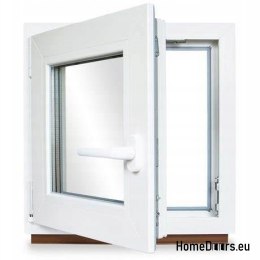 PVC WINDOW RU Links 600x600 / 60x60 WEISS, AB LAGER