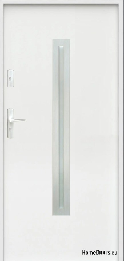 CUSTOM-MADE EXTERNAL DOORS W23 WHITE ANTHRACITE, FOAM