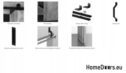 Handle Handrail loft for sliding doors