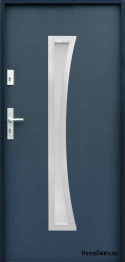 CUSTOM-MADE EXTERNAL DOORS W19 Anthracite, WHITE, FOAM