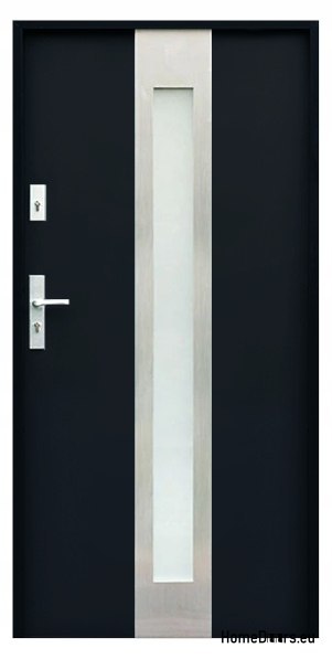 CUSTOM-MADE EXTERNAL DOORS W11 80 BLACK, FOAM