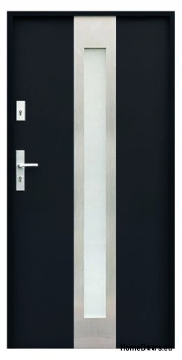 CUSTOM-MADE EXTERNAL DOORS W11 80 BLACK, FOAM