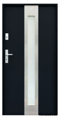 CUSTOM-MADE EXTERNAL DOORS W11 90 BLACK, FOAM