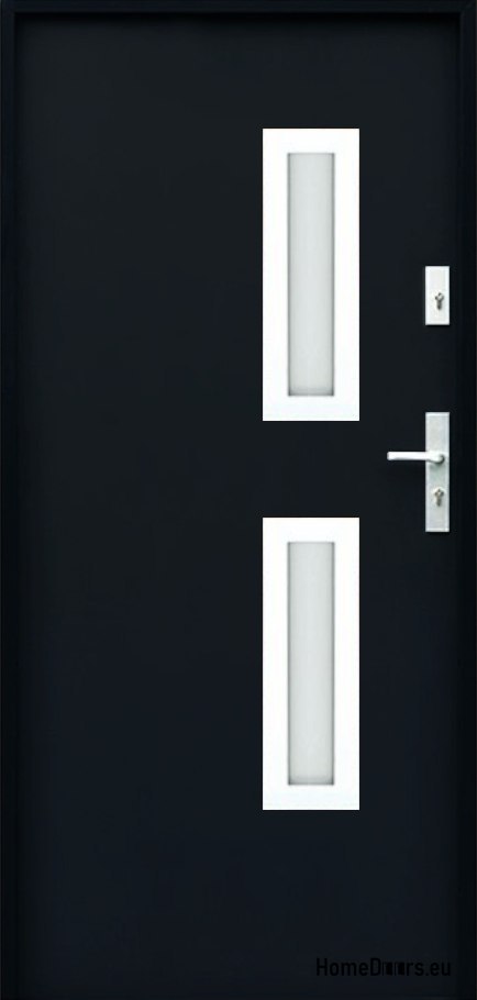 CUSTOM-MADE EXTERNAL DOORS W17 100L BLACK, FOAM