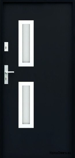 CUSTOM-MADE EXTERNAL DOOR W17 100P BLACK, FOAM