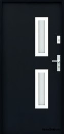 CUSTOM-MADE EXTERNAL DOOR W17 70 L BLACK, FOAM