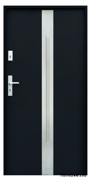CUSTOM-MADE EXTERNAL DOOR W18 80 BLACK, FOAM