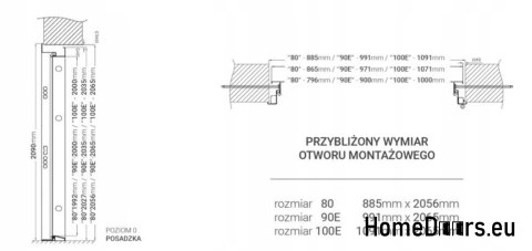 DRZWI WEJŚCIOWE 56mm JOWISZ SPIN 90