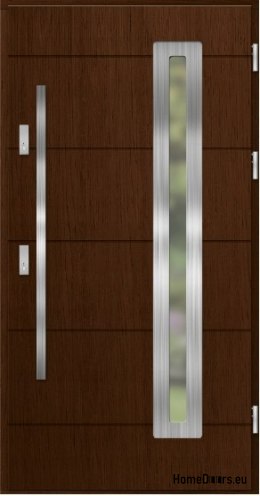 Drzwi zewnętrzne drewniane dębowe 74 mm DEMIR
