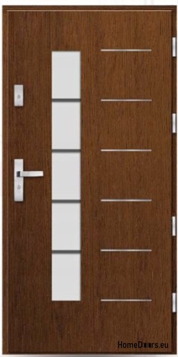 Drzwi zewnętrzne drewniane dębowe 74mm KEMAL