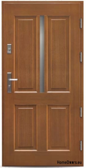 Exterior doors wooden oak 75 mm Frej-E3