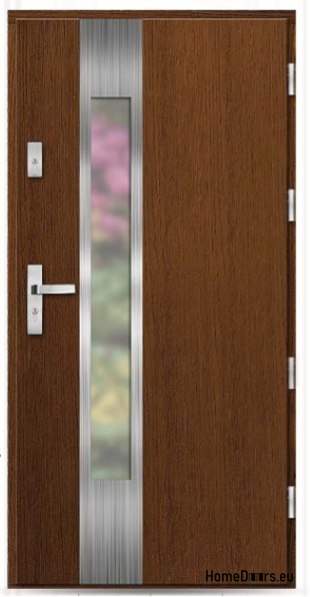 Drzwi zewnętrzne drewniane sosna ciepłe 74 mm EMIR