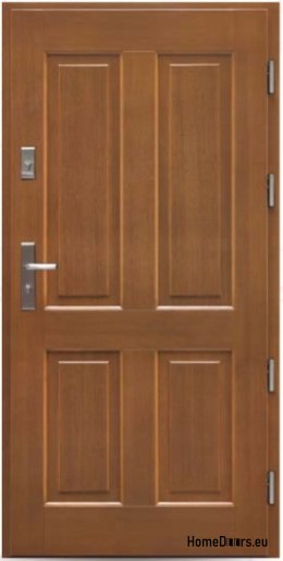 Drzwi zewnętrzne drewniane sosnowe 74 mm Frej-P