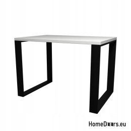 Stół stolik Loft Czarny/Biały Rustykalny 80/120