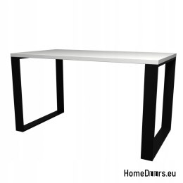 Stół stolik Loft Czarny/Biały Rustykalny 80/150