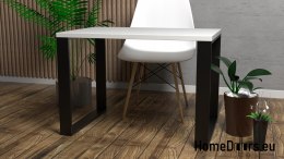 Stół stolik Loft Czarny/Biały Rustykalny 80/150