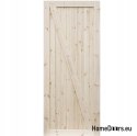 KNOTTED WOODEN DOORS RAW RADEX LOFT WITH 90