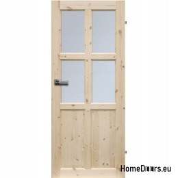 ROOM KNOTTED DOORS WITH GLASS RADEX BERGEN 4S 80