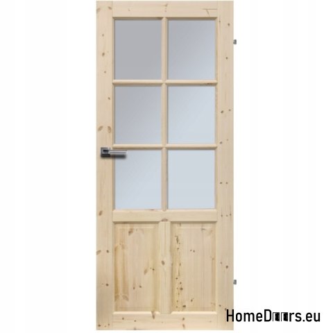 DRZWI WEWNĘTRZNE CZAPLA DREWNO SOSNA WC 60