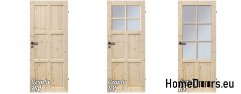 DRZWI WEWNĘTRZNE CZAPLA DREWNO SOSNA WC 60