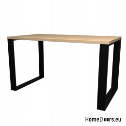 Table table Loft Black/Brzoza Mazurska 90/150