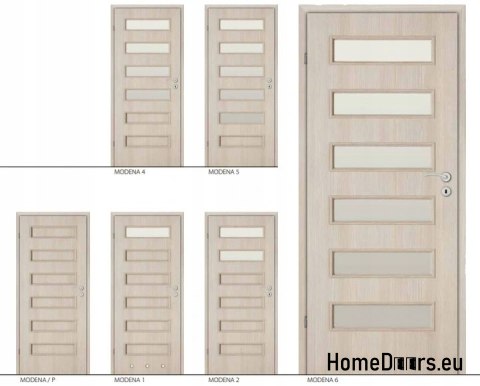 Drzwi wewn. łazienkowe WC z szybą MODENA 70