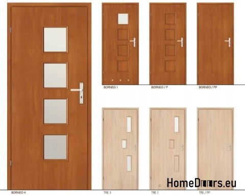 Drzwi wewnętrzne pełne gładkie pokój TRE 70