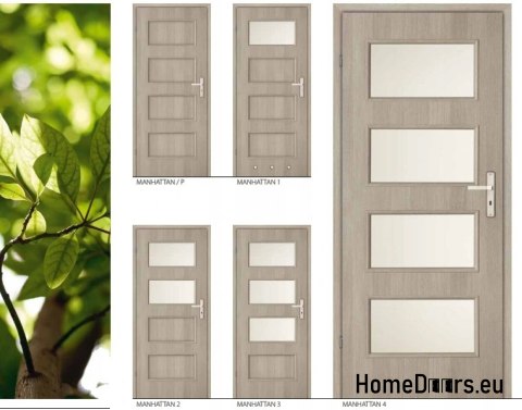 Drzwi pokojowe wewn. przeszklone MANHATTAN 70