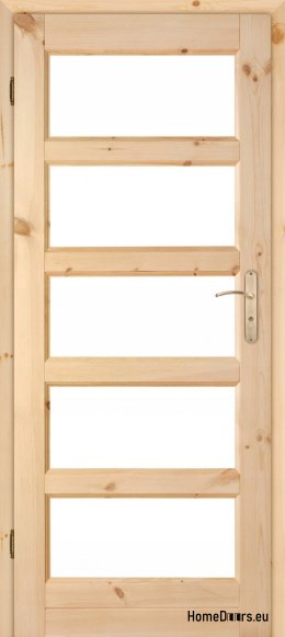 Drzwi drewniane surowe sęczne MANHATTAN 60/70/80/90