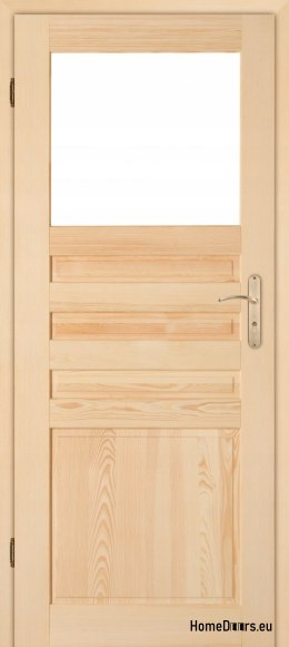 Drzwi drewniane łazienkowe sosnowe ZEBRA 60/70/80/90