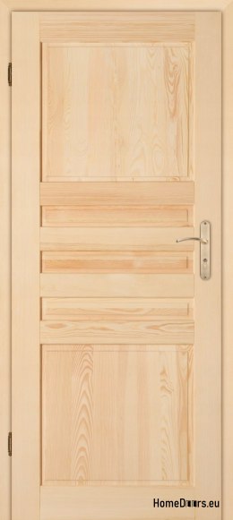 Wooden pine bathroom door ZEBRA 60/70/80/90