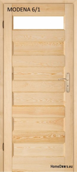 Drzwi łazienkowe sosnowe drewniane MODENA 60/70/80/90