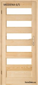Drzwi łazienkowe sosnowe drewniane MODENA 60/70/80/90