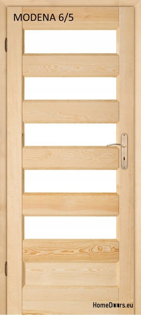 Drzwi pokojowe sosnowe drewniane MODENA 60/70/80/90