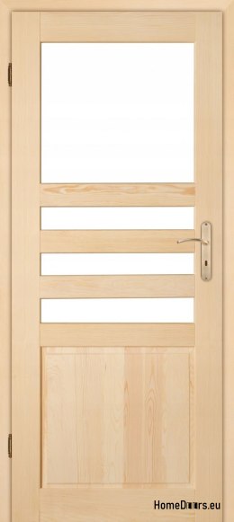 Zimmertür aus Holz aus Kiefernholz ZEBRA 60/70/80/90