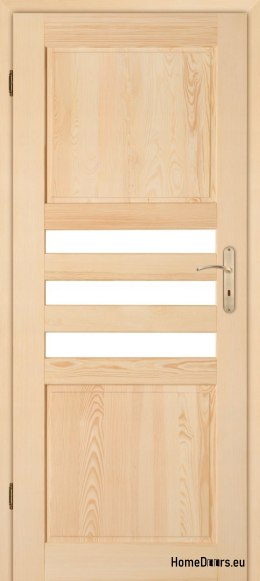 Zimmertür aus Holz aus Kiefernholz ZEBRA 60/70/80/90