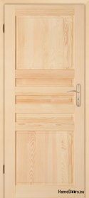 Wooden pine room door ZEBRA 60/70/80/90