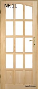 Interior wooden pine doors No. 10 60/70/80/90