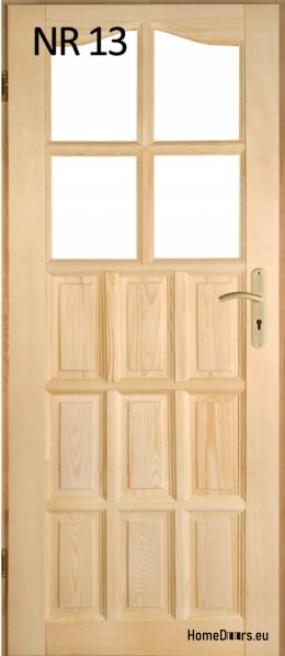 Drzwi wewnętrzne sosnowe drewniane nr 11 60/70/80/90