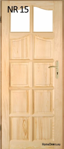Drzwi wewnętrzne sosnowe drewniane nr 15 60/70/80/90