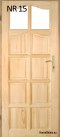 Interior wooden pine doors No. 15 60/70/80/90