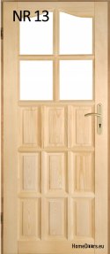 Interior wooden pine doors No. 15 60/70/80/90