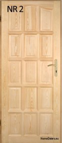 Porte interne in legno di pino n. 2 60/70/80/90
