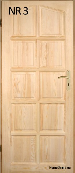 Portes intérieures en bois en pin n° 3 60/70/80/90