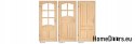 Wooden natural room door DELFIN 60/70/80/90