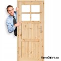 Tür zu Zimmer Kieferngeknotetes Holz GAZDA 60/70/80/90