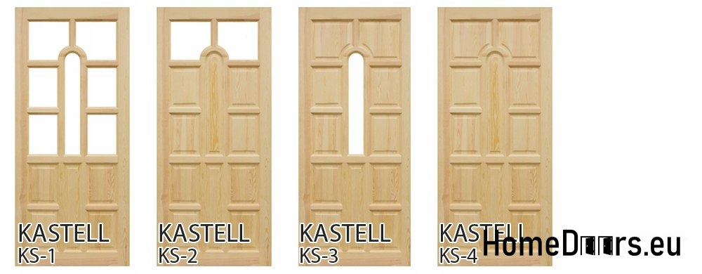 Solid wooden doors 70 with frame STOLGEN KS4