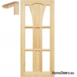Raw wooden doors 60/70/80/90 with frame STOLGEN WS8
