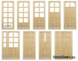 Solid pine doors 60/70/80/90 with frame STOLGEN LS7